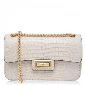 DKNY Jojo Lizard Small Flap Over Cross Body Bag - Ivory IVY