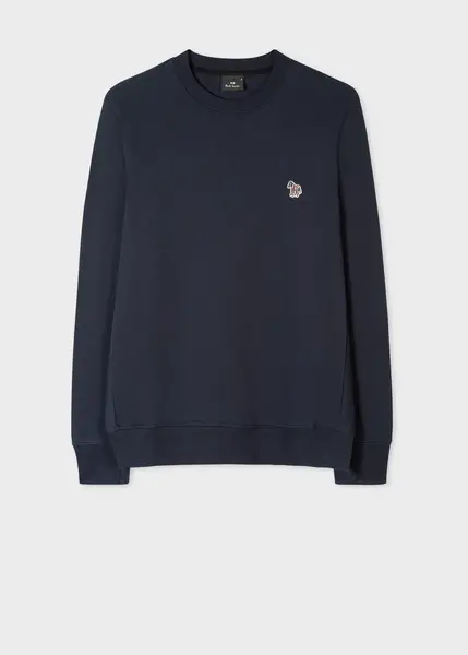 Paul Smith Dark Navy Cotton Zebra Logo Sweatshirt