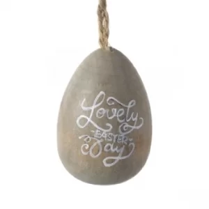 Wooden Lovely Day Hanging Egg by Heaven Sends