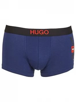 Hugo Boss Calligraphy Logo Trunks Navy Size S Men