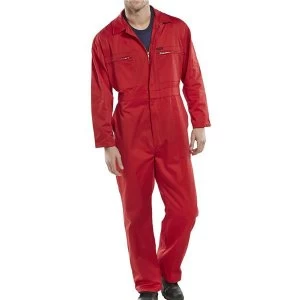 Super Click Workwear Heavy Weight Boilersuit Red Size 50 Ref