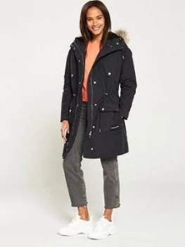 Calvin Klein Jeans Parka Coat - Black