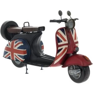 Vintage Union Jack Scooter Ornament