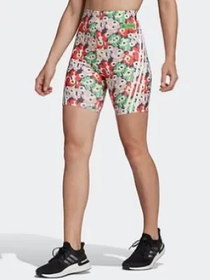 adidas Marimekko X Cycling Shorts, White/Multi Size M Women