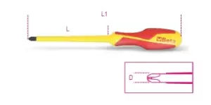 Beta Tools 1272MQ VDE 1000V Insulated Phillips Screwdriver PH1 x 4.5 x 80mm