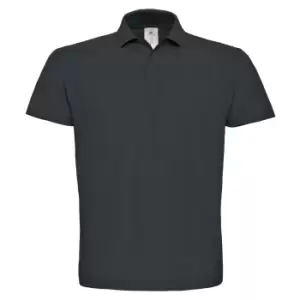 B&C ID.001 Mens Short Sleeve Polo Shirt (2XL) (Anthracite)