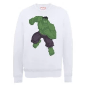 Marvel Avengers Assemble Hulk Pose Sweatshirt - White - XL