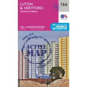 Luton, Hertford, Hitchin & St Albans by Ordnance Survey (Sheet map, folded, 2016)