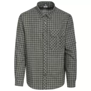 Trespass Mens Snyper Check Shirt (L) (Green Check)