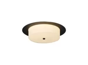 Ceiling, 18W LED, 3000K, 1080lm, IP44, Sand Black, 3yrs Warranty