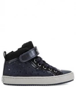 Geox Girls Kalispera High Top Trainers - Navy