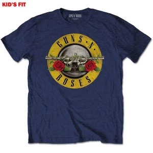 Guns N' Roses - Classic Logo Kids 7 - 8 Years T-Shirt - Blue