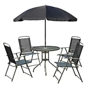 Outsunny Rattan Bistro Set 01-0709 Black, Coffee