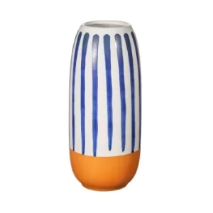 Paros Blue Stripe Vase Tall