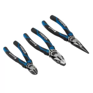 Draper 28033 High Leverage Plier Set, Blue (3 Piece)