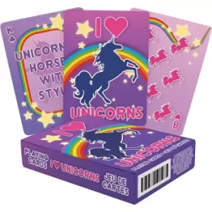 I Heart Unicorns Playing Cards