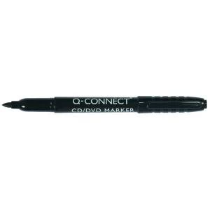 Q-Connect Permanent Marker Bullet Tip Fine Black Pack of 10 KF02300