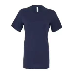 Bella + Canvas Womens/Ladies Relaxed Jersey T-Shirt (M) (Navy)