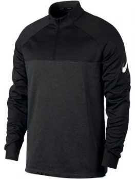 Mens Nike Therma Block Half Zip Jumper Black