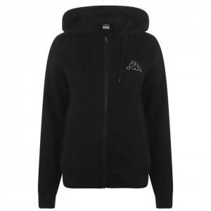 Kappa Zip Hoodie Ladies - Black