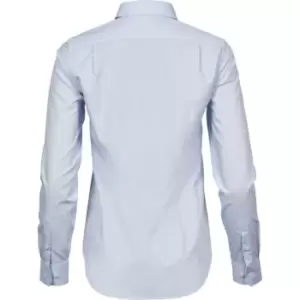 Tee Jays Womens/Ladies Stretch Luxury Long Sleeve Poplin Shirt (XS) (Light Blue)