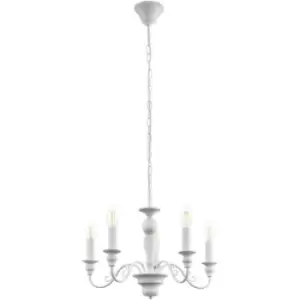 Netlighting Caposile 5 Lamp Multi Arm Chandeliers White