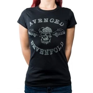 Avenged Sevenfold - Death Bat Womens XX-Large T-Shirt - Black