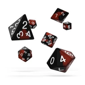 Oakie Doakie Dice RPG Set Glow in the Dark (Lava)