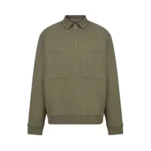 AllSaints Jaxon Half Zip Jacket - Green