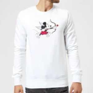 Disney Mickey Cupid Sweatshirt - White - S