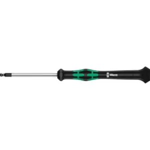 Wera Kraftform 2052 Ballend Hex Micro Screwdriver Imperial 5/64" 60mm