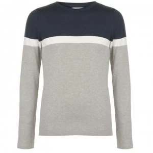 Jack and Jones Jack Knitted Jumper Mens - LGREY MELANGE