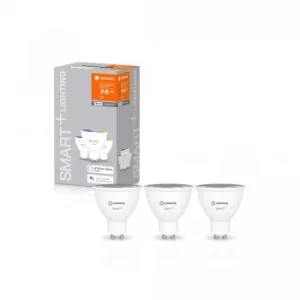 Pack of 3 Ledvance Smart Plus WiFi Glass Spot Light 50W GU10 Bulbs