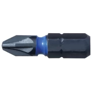 CK Tools T4560 PZ2D Blue Steel Impact Screwdriver Bit 25mm PZ2 Car...