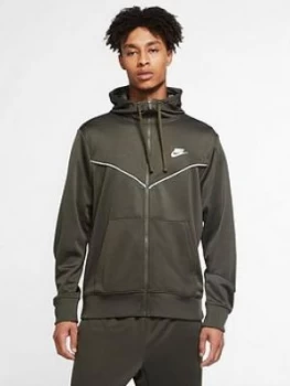 Nike Sportswear Repeat Full Zip Hoodie - Khaki, Size XL, Men