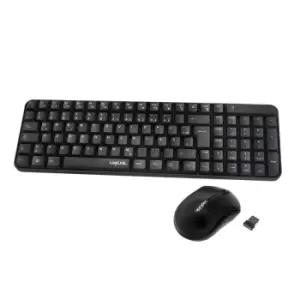 LogiLink ID0119 keyboard RF Wireless QWERTZ German Black