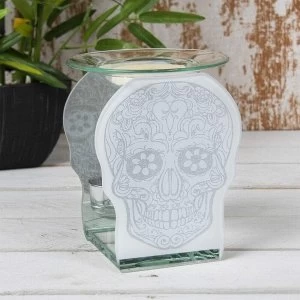 Glass Skull Wax Oil Warmer By Lesser & Pavey