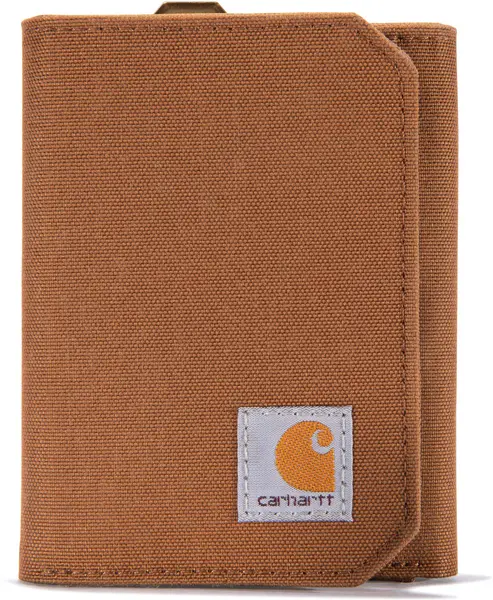 Carhartt Nylon Duck Trifold Wallet, brown