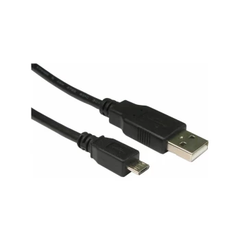 USB2 Cable Type A to Micro B Black 1m - Truconnect