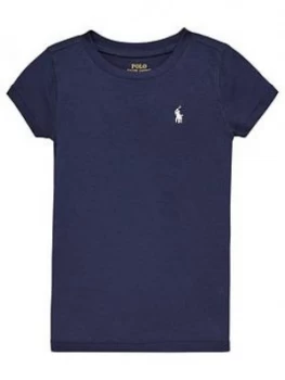 Ralph Lauren Girls Classic Short Sleeve T-Shirt - Navy, Size Age: 2 Years, Women