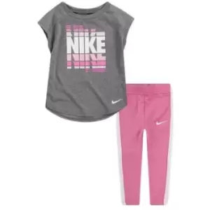 Nike Legging And Tunic T Shirt Set - Pink