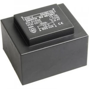 PCB mount transformer 1 x 230 V 2 x 18 V AC 10 VA 277 mA