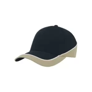 Atlantis Racing Teamwear 6 Panel Cap (One Size) (Navy/Khaki)