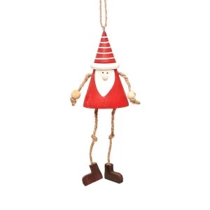 Sass & Belle Hanging Santa Gnome with Dangling Legs