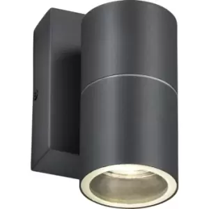 Knightsbridge - GU10 Fixed Single Wall Light with Photocell Sensor - Anthracite 230V IP54 20W