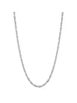 Simply Silver Sterling Silver 925 Infinity Chain Necklace , Silver, Women