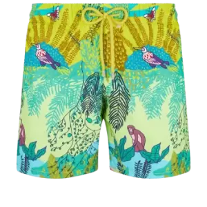 Men Swim Shorts Jungle Rousseau - Moorea - Green - Size M - Vilebrequin