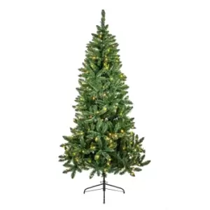 Premier Decorations 2.1M Pre Lit Douglas Fir Pvc Tips With 240 Warm White LEDs