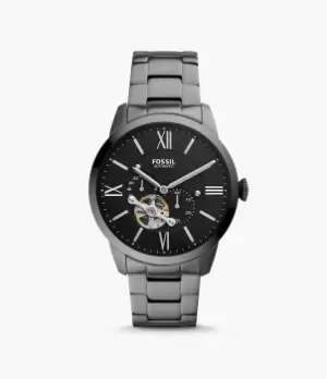 Fossil Men Townsman Automatic Smoke Stainless-Steel Watch