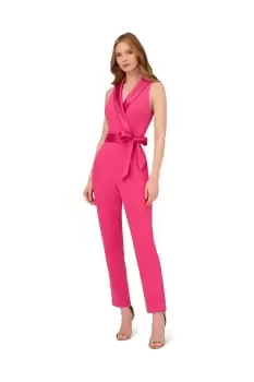 Knit Crepe Tuxedo Jumpsuit